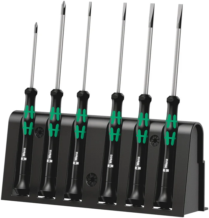 2035/6 B Elektronik-Schraubendrehersatz + Rack, 6-teilig