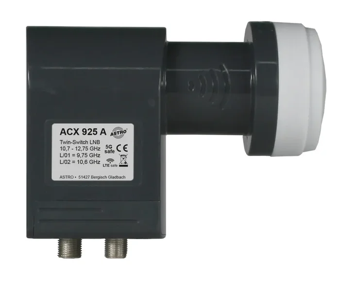 ACX 925 A Twin-Digital-LNB 40 mm Aufnahme, für SAT-Spiegel AST+ASP
