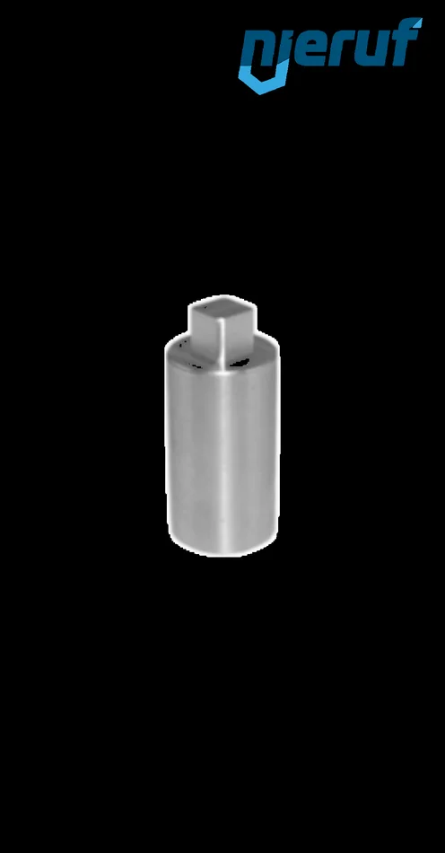 Adapterrohling Edelstahl Vierkant 36mm Nabenlänge 70mm Durchmesser 60mm