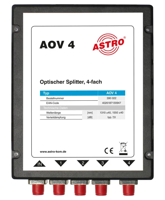 AOV 4 Optischer 4-fach Verteiler