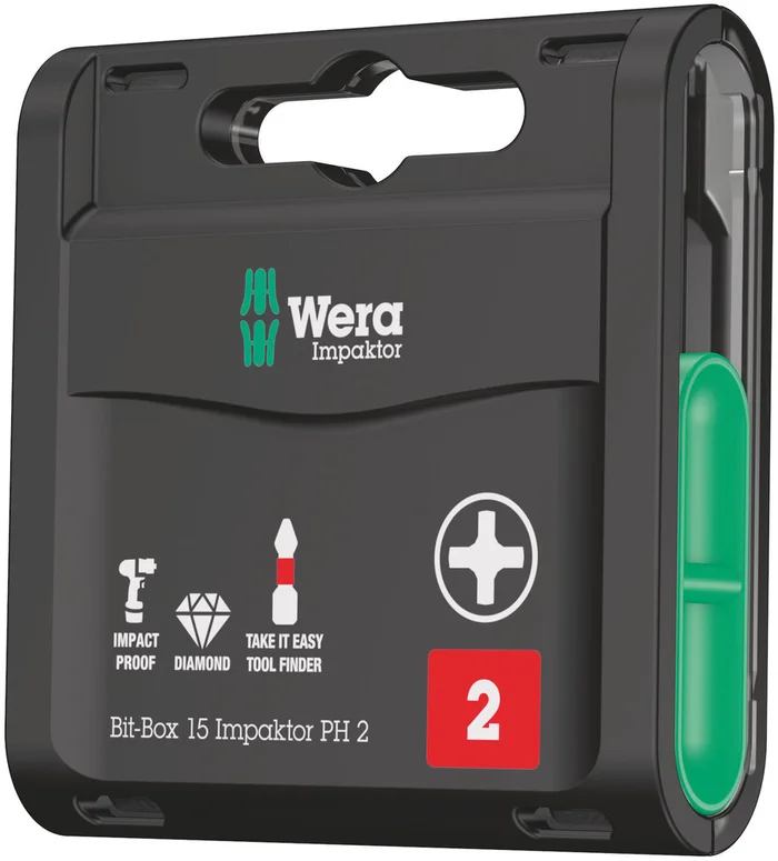Bit-Box 15 Impaktor PH, PH 2 x 25 mm, 15-teilig