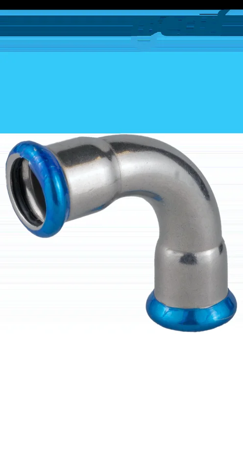 Bogen 90° Pressfitting I x I DN12 – 15,0 mm, r=1,2 Edelstahl