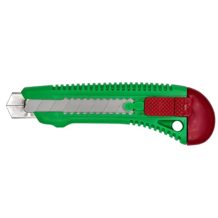 Cuttermesser Universalmesser mit Metallschiene und 2 Ersatzklingen 18mm – einzeln