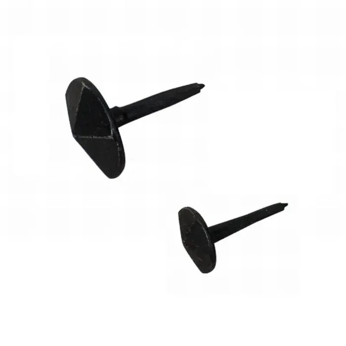 Decknägel Zierzwecken Ziernägel mit 1 Einschlagspitze gehämmert schwarz 16 mm – 10 Stück