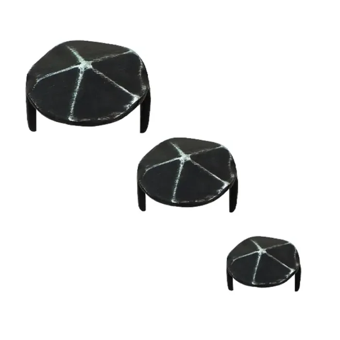 Decknägel Zierzwecken Ziernägel mit 2 Einschlagspitzen gehämmert schwarz 22 mm – 10 Stück