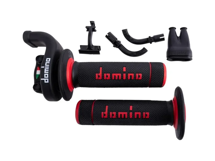 DOMINO Gasgriffarmatur „KRE03“ Offroad Racing Kurz schwarz, inkl.
