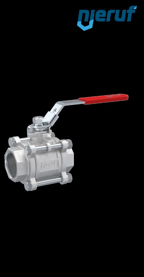 Dreiteiliger Edelstahl-Kugelhahn DN50 – 2″ Zoll Innengewinde NPT