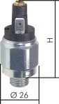 Druckschalter, Stahl verzinkt / Messing, mit Flachstecker, bis 350 bar, alle Typen