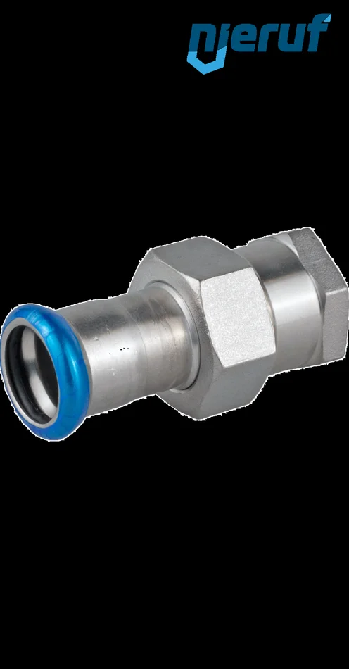Durchgangsverschraubung I Pressfitting DN25 – 28,0 mm, Innengewinde 1″ Zoll Edelstahl