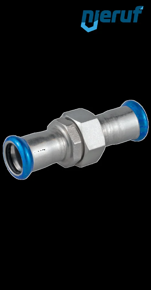 Durchgangsverschraubung I x I DN12 – 15,0 mm, Pressfitting Edelstahl