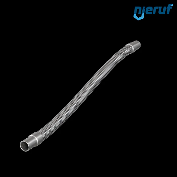 Edelstahlwellschlauch ES01 Anschweißenden Einfachumflechtung DN20 – 26.9 mm 500 mm