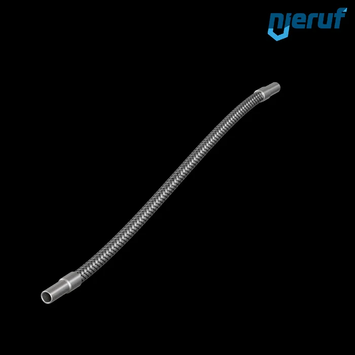 Edelstahlwellschlauch ES01 Anschweißenden Einfachumflechtung DN6 – 15.0 mm 500 mm