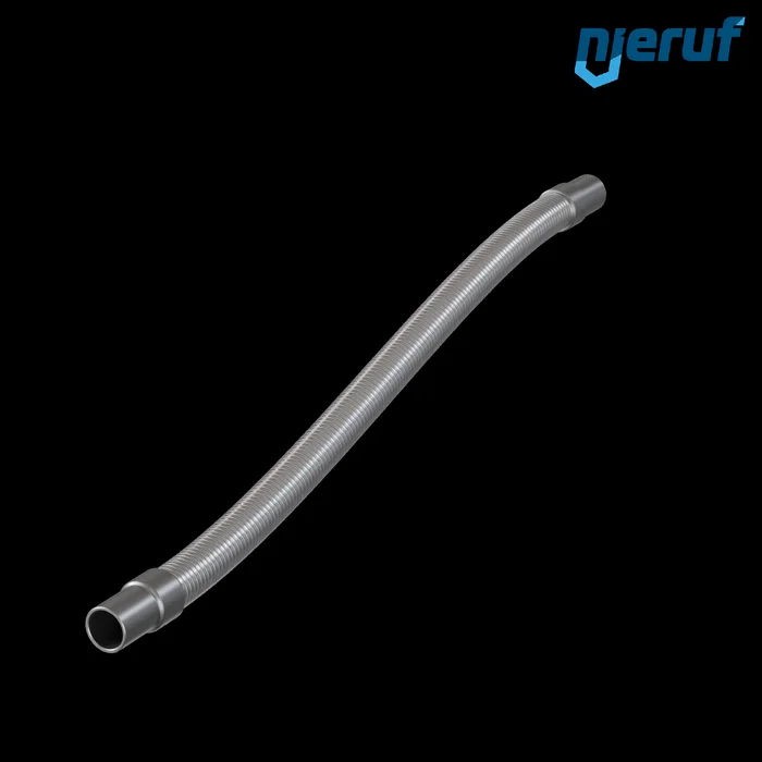 Edelstahlwellschlauch ES01 Anschweißenden Zweifachumflechtung DN20 – 26.9 mm 1000 mm