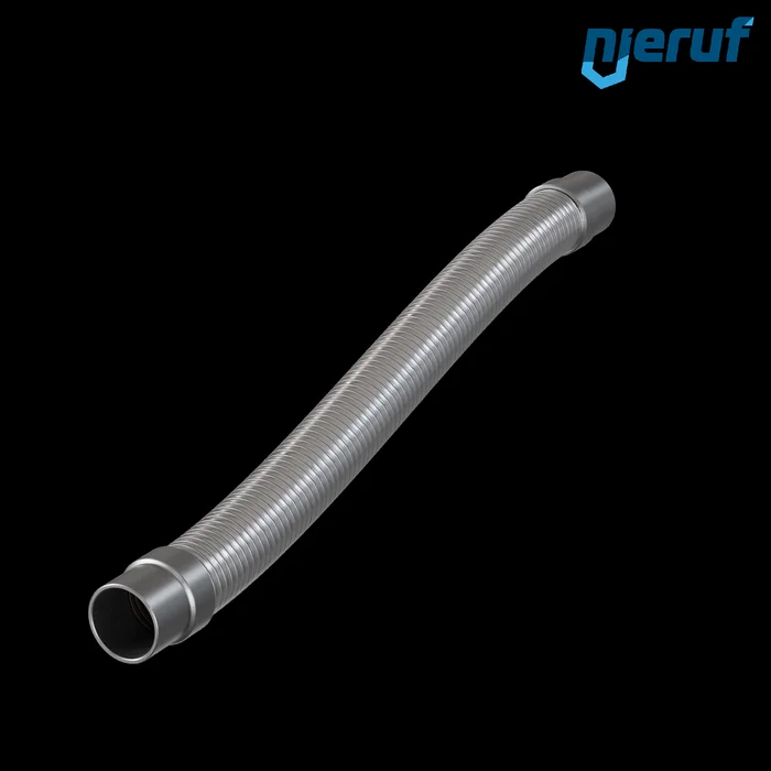 Edelstahlwellschlauch ES01 Anschweißenden Zweifachumflechtung DN40 – 48.3 mm 1000 mm