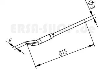 ERSADUR LF-Entlötspitzenpaar, Spatenform 4.0 mm