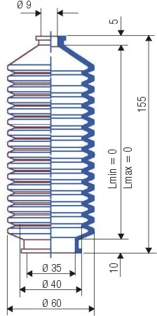 Faltenbalg F-3038-NBR