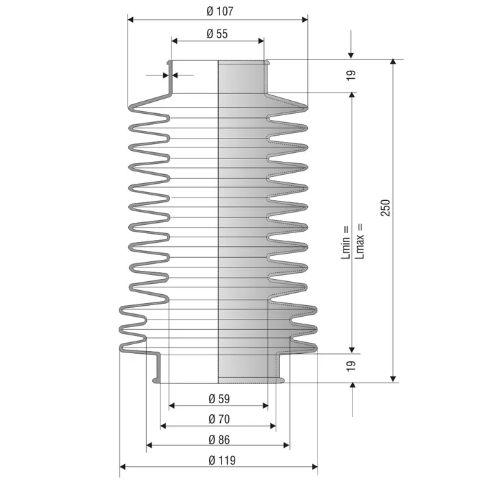 Faltenbalg F-4011-NBR