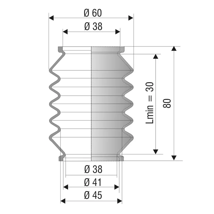 Faltenbalg F-4015-NBR