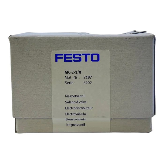 Festo MC-2-1/8 Magnetventil 2187 Pneumatik elektrisch -0,95 bis 7bar IP65
