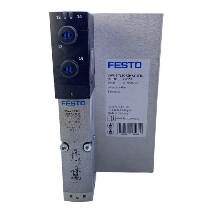Festo VSVA-B-T32C-AZD-A1-1T1L Magnetventil 539150 drosselbar 3 bis 10 bar 24V DC