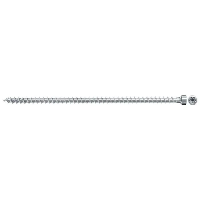 fischer Holzbau Vollgewindeschraube PowerFull II Zylinderkopf TX verzinkt 8,0 x 350 – 50 Stück