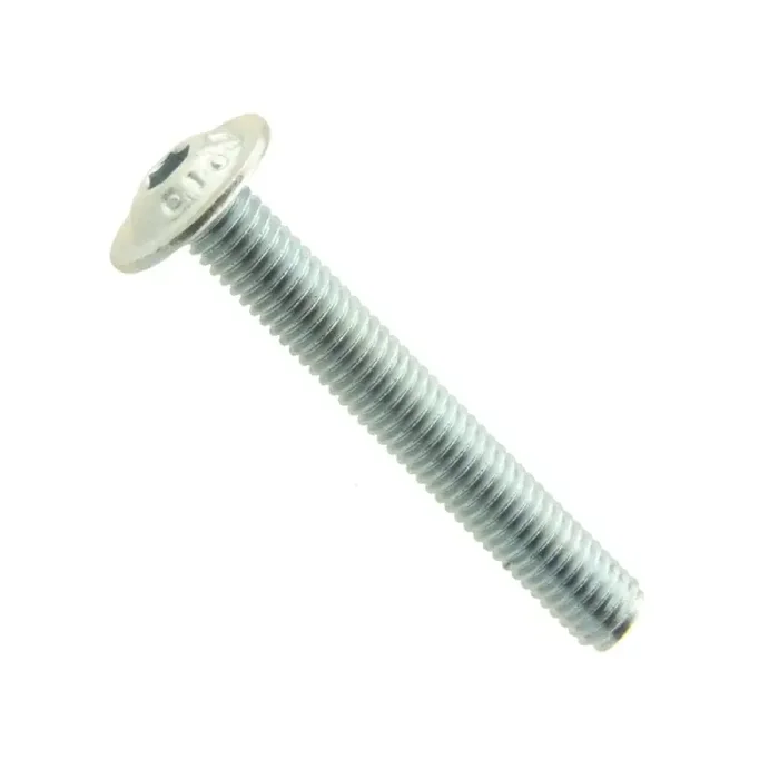 Flachkopfschraube Innen6kant u. Bund ISO 7380-2 010.9 St gal zn get M 8×16 – 200 Stk
