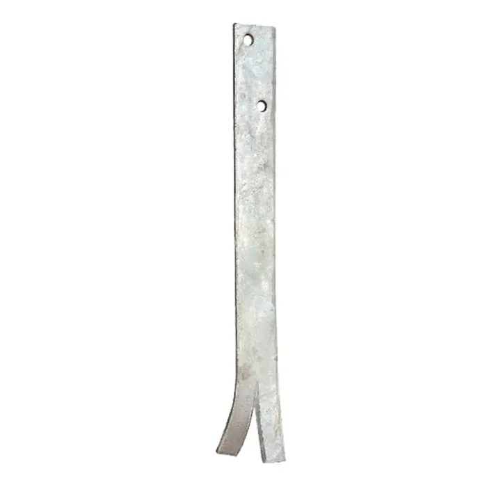Fußpfettenanker zum Einbetonieren mit 2 Lochungen 300 x 30 x 5 mm feuerverzinkt