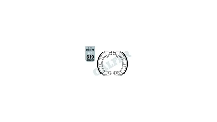 GALFER Bremsbacke „MF619“ G2165, Organis