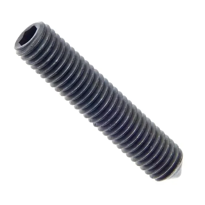 Gewindestifte mit Innensechskant und Spitze DIN 914 Stahl 45 H blank M 2 x 2 mm – 500 Stück
