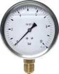 Glycerinmanometer Ø 100 mm, Klasse 1.0, Eco-Line