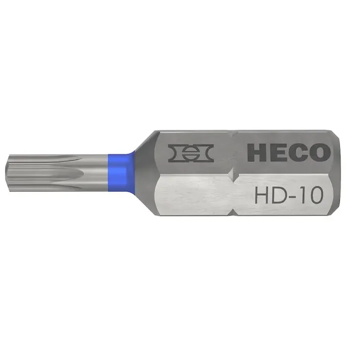 HECO-Drive Bit 25mm magnetisch für Schrauben mit Standard TX und HD-10 Antrieb – 10 Stück