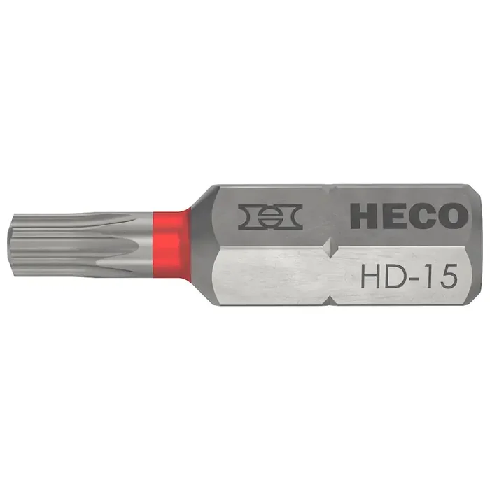 HECO-Drive Bit 25mm magnetisch für Schrauben mit Standard TX und HD-15 Antrieb – 1 Stück