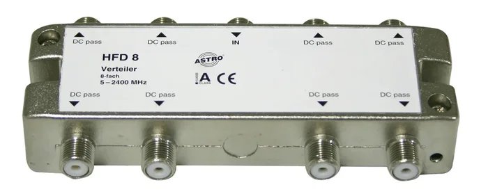 HFD 8 Verteiler, 8-fach, 5 – 2400 MHz