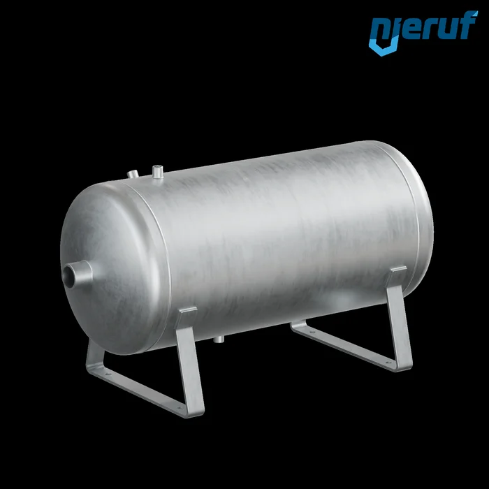 Hochdruckbehaelter BE02 150 Liter liegend, 0-26 bar, Stahl grundiert