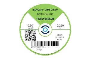ISO-Core Ultra-Clear SN100Ni+ – Ø 0.50 mm – 250 gr
