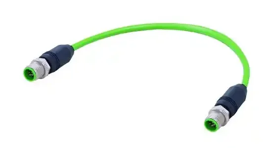 Kabelkonfektionen, M12 Y-cod 8-pol st/st m/m PUR 1.5m