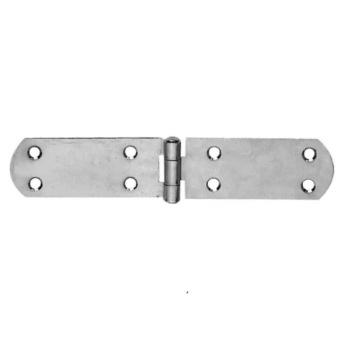 Kistenband Scharnier französische Form mit gerolltem Scharnier 120 mm verzinkt