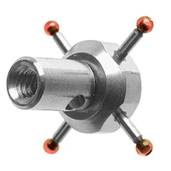 M2 4-Wege Stern, Ø1 mm Rubinkugeln, 10 mm Spanne