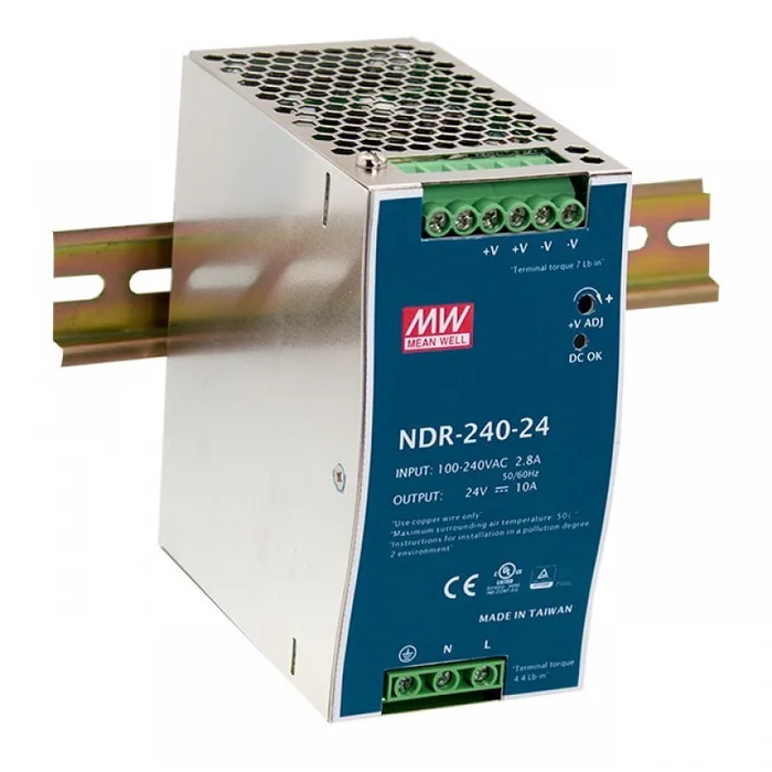 MEANWELL DIN-Schiene-Schaltnetzteil NDR-240-24 24VDC/10A
