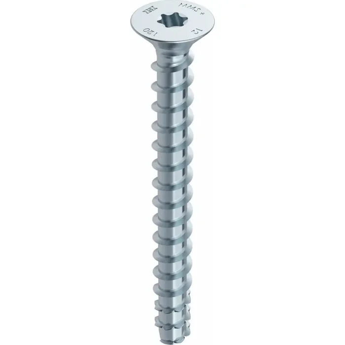 MULTI-MONTI-plus F Betonschraube Stahl verzinkt Senkkopf T30 – 6 x 70 mm – 100 Stück