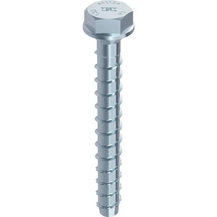 MULTI-MONTI-plus SSK Betonschraube Stahl verzinkt Sechskantkopf mit Konus – 16 x 130 mm – 10 Stück