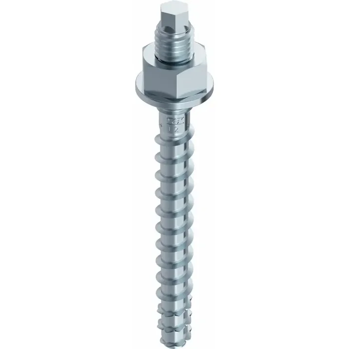 MULTI-MONTI-plus V Betonschraube Stahl verzinkt Anschlussgewinde M20 SW15 – 20 x 220 mm – 6 Stück