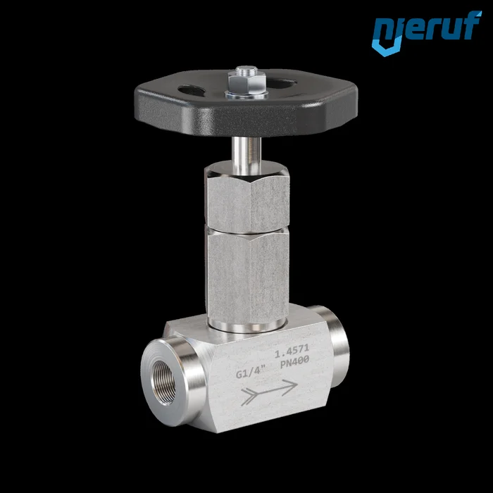 Nadelventil für Dampf 1/4″ Zoll NV03 Edelstahl 1.4571 Graphit