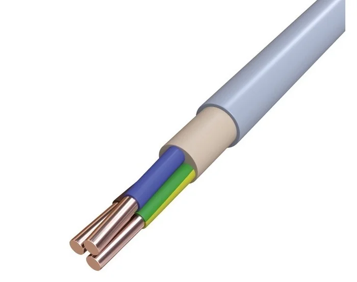 NYM-J 3×1,5 mm² 75m Installationsleitung GR/75m Mantelleitung Eca