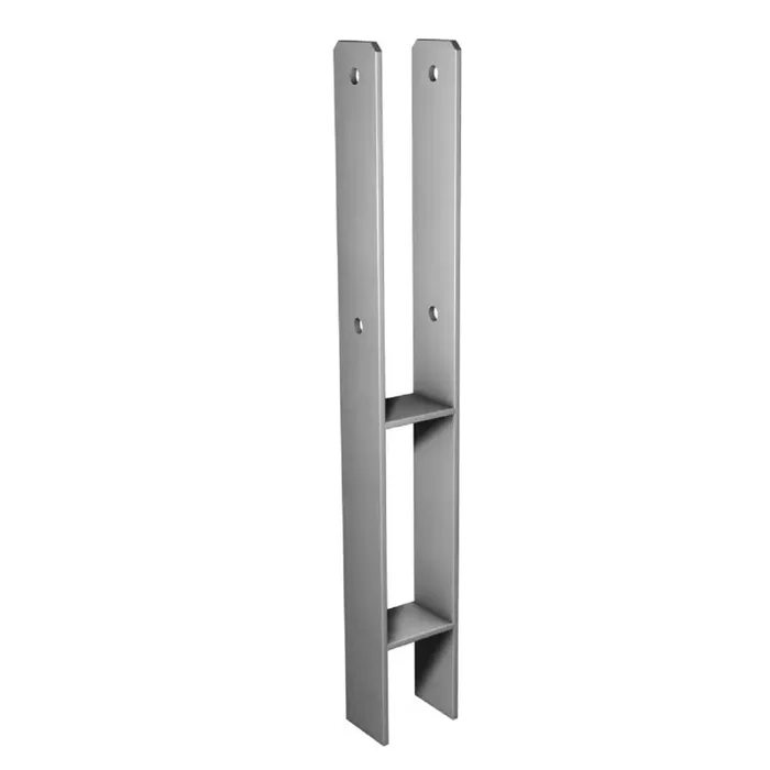 Pfostenträger H-Form Betonanker Länge 800 mm Gabelweite 91 mm feuerverzinkt