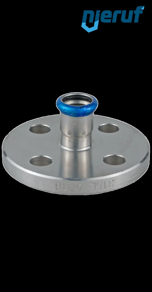Pressfitting Übergangsflansch I DN12 – 15,0 mm, Edelstahl