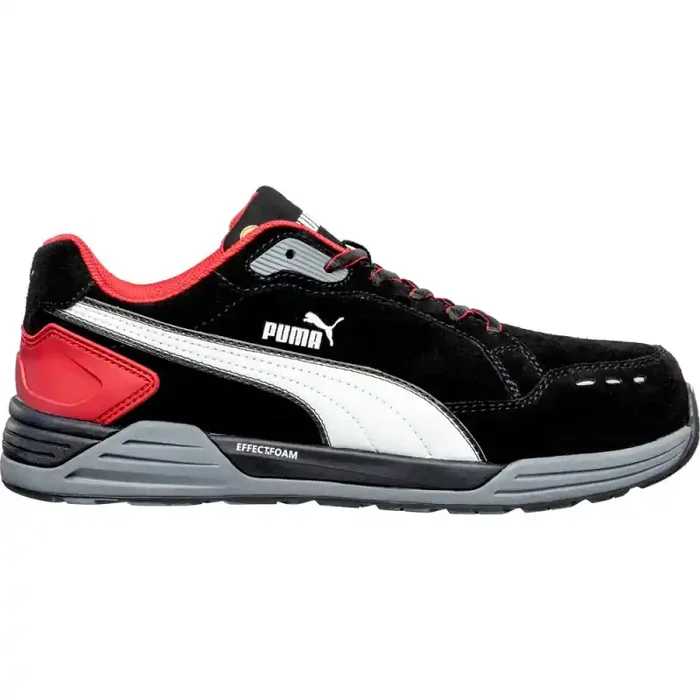 Puma AIRTWIST BLK/RED LOW streetstyle Sicherheitsschuh S3 schwarz/rot Gr. 43