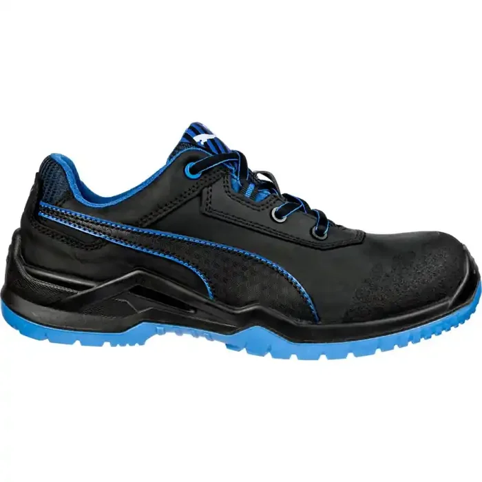 Puma ARGON BLUE LOW leichter Sicherheitsschuh S3 schwarz/blau Gr. 45