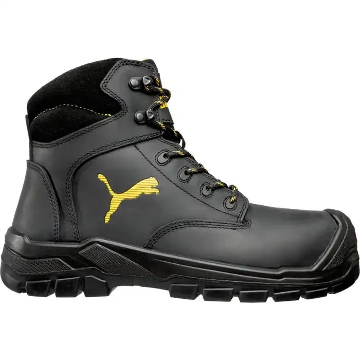 Puma BORNEO BLACK MID robuster hoher Sicherheitsschuh S3 schwarz/grau Gr. 40