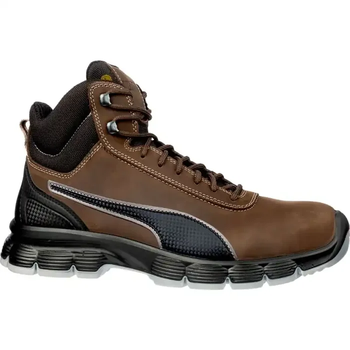 Puma CONDOR BROWN MID bequemer hoher Sicherheitsschuh S3 schwarz/braun Gr. 44